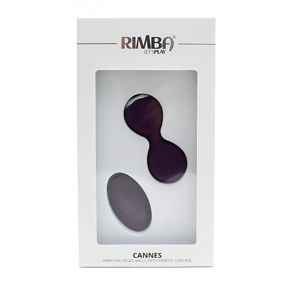 Rimba Cannes - ovo vibratório recarregável com controle remoto - roxo