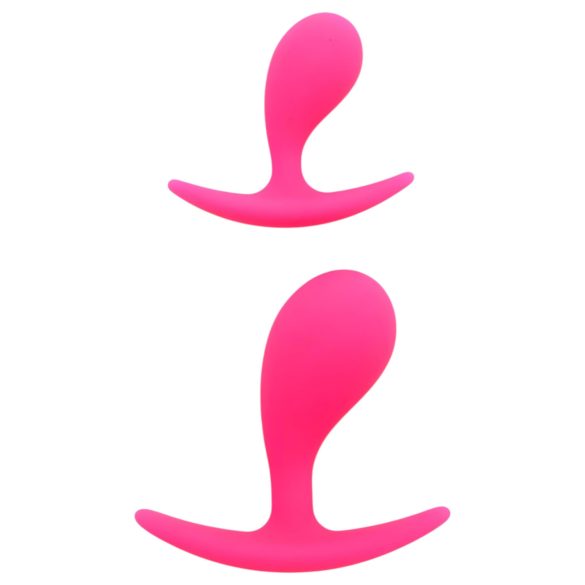 Rimba Copenhagen - plug anal conjunto - 2 peças - silicone rosa