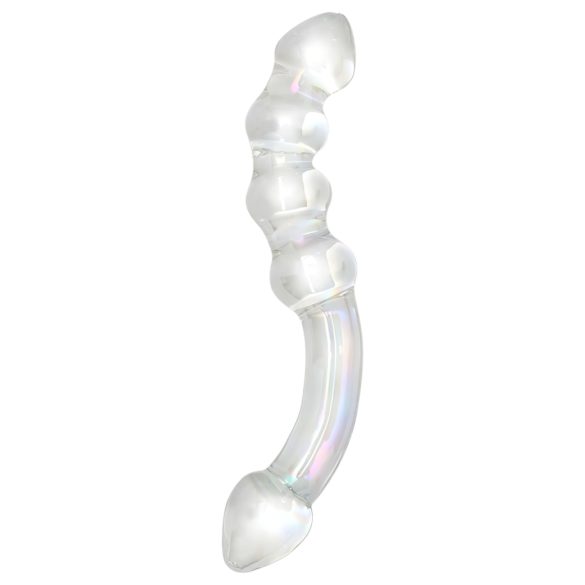 Rimba Xena - dildo duplo de vidro transparente