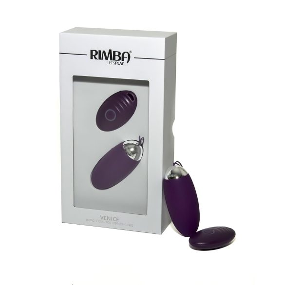 Rimba Venice - ovo vibrador recarregável controle remoto - silicone roxo