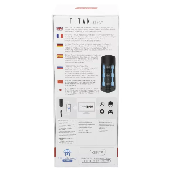 Kiiroo Titan - masturbador masculino interativo - preto