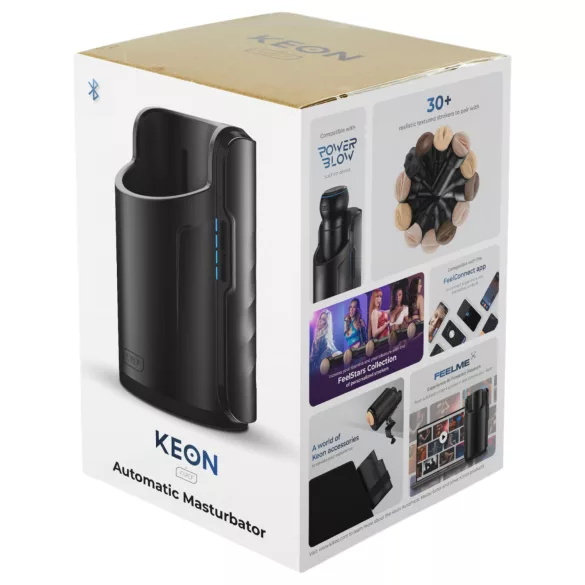 Kiiroo Keon - masturbador automático masculino com Wi-Fi - acessório preto