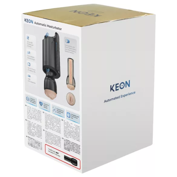 Kiiroo Keon - masturbador automático masculino com Wi-Fi - acessório preto