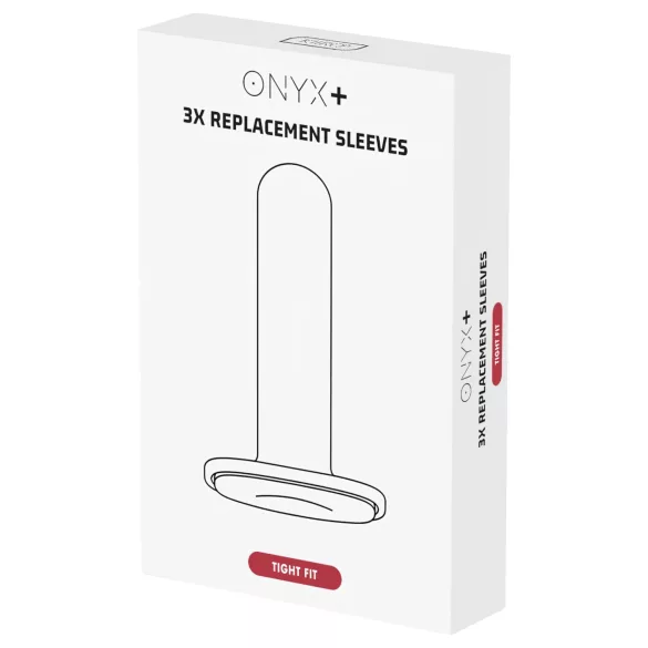 Kiiroo Onyx - manga para masturbador - tight fit - kit com 3 peças - branco