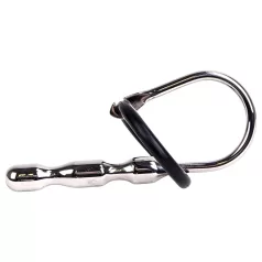 Kiotos - dilatador peniano inox com anéis de silicone 8cm