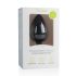 Easytoys Diamond - plug anal com pedra branca grande - silicone preto