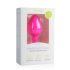 Easytoys Diamond - plug anal com pedra - silicone rosa médio