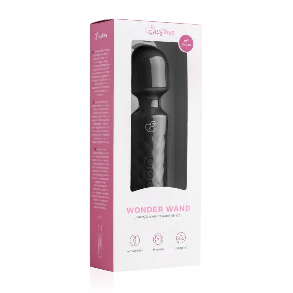 EasyToys - vibrador massageador mini recarregável - preto