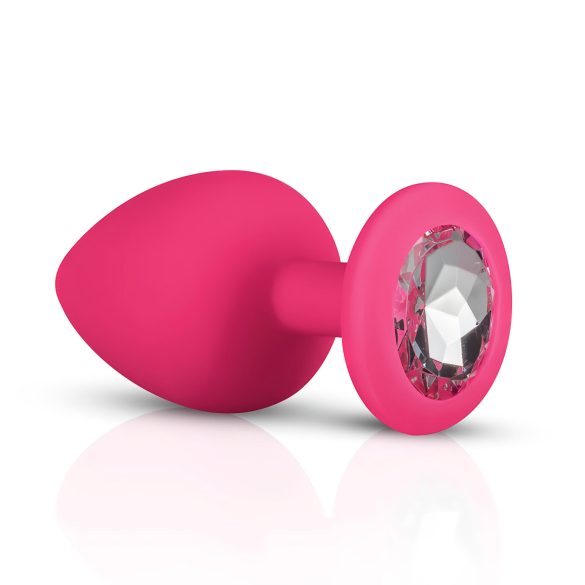 Easytoys Diamond - plug anal kit - silicone rosa