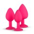 Easytoys Diamond - plug anal kit - silicone rosa