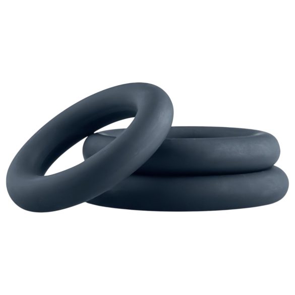 Boners - anel peniano kit - 3 peças - silicone cinza