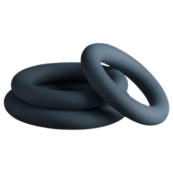 Boners - anel peniano kit - 3 peças - silicone cinza