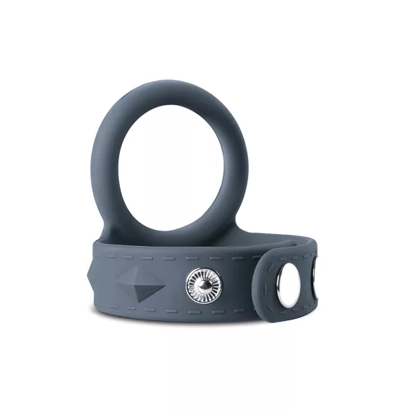 Boners - anel peniano e anel para escroto - silicone cinza