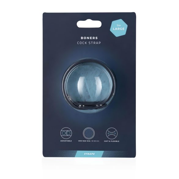 Boners - anel peniano ajustável - silicone cinza tamanho L