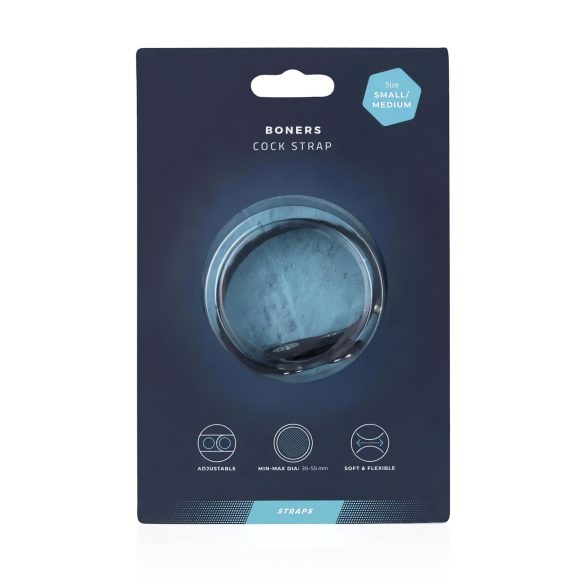 Boners - anel peniano ajustável - silicone cinza S/M