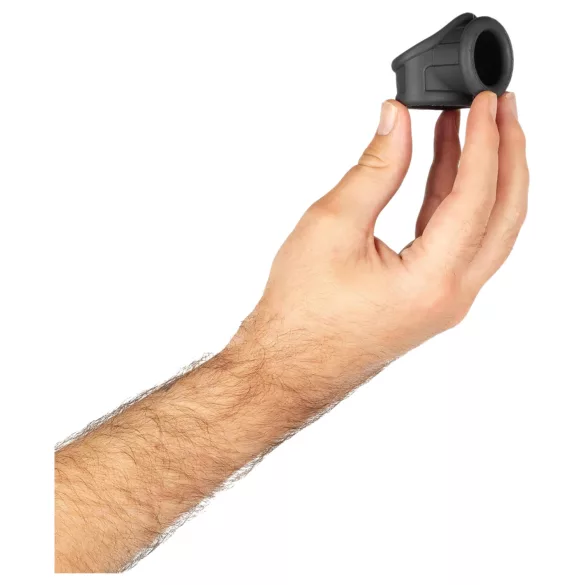 Boners - anel peniano e extensor de escroto - silicone cinza