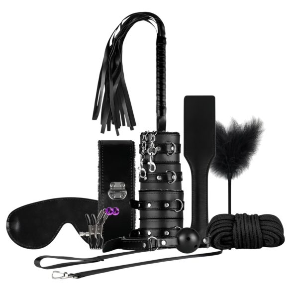 Secret Pleasure Chest - kit BDSM avançado - 14 peças - preto