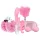 LoveBoxxx - kit bondage com vibrador 6 peças - rosa