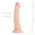 Real Fantasy Dylan - dildo realístico - 23cm - cor natural