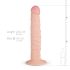 Real Fantasy Scott - dildo realístico - 25cm - cor natural