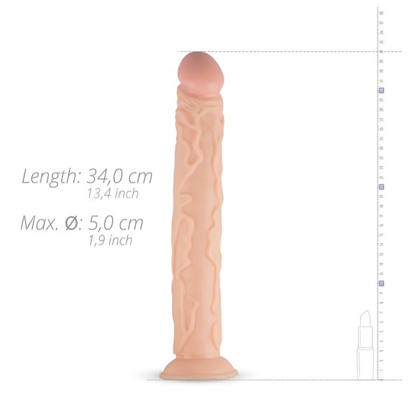 Real Fantasy Shawn - dildo realístico grande - 35cm bege