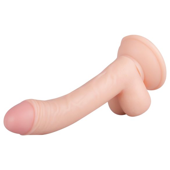 Real Fantasy Vince - dildo realístico com escroto e prepúcio - 19,5cm bege