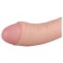 Real Fantasy Vince - dildo realístico com escroto e prepúcio - 19,5cm bege