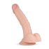 Real Fantasy Derek - dildo realístico com escroto - 22cm - cor natural
