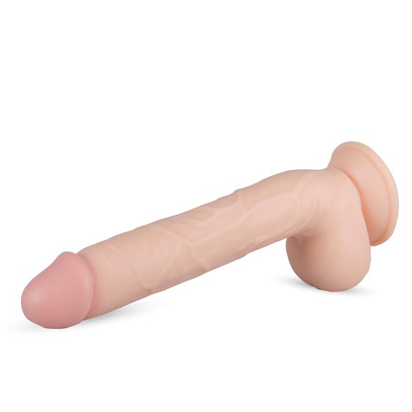 Real Fantasy Elvin - dildo realístico com testículos - 28cm - cor natural