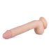 Real Fantasy Elvin - dildo realístico com testículos - 28cm - cor natural