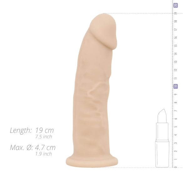 Real Fantasy Parker - dildo realístico - 19cm - cor natural