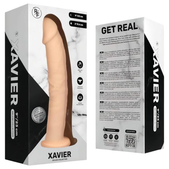 Real Fantasy Xavier - dildo realístico - 23cm - cor natural