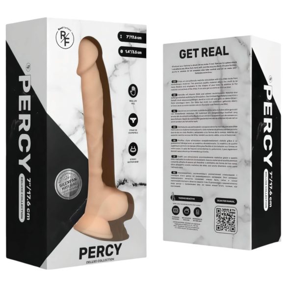 Real Fantasy Percy - dildo realístico - 18cm - cor natural
