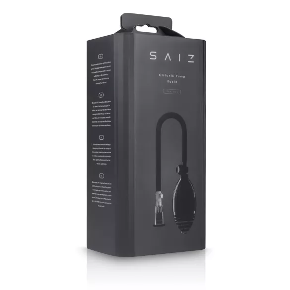 Saiz Basic - bomba de sucção clitóris - transparente e preto