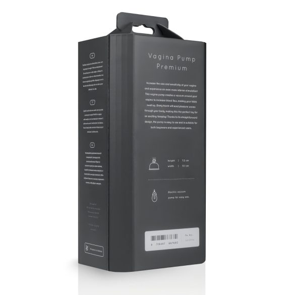 Saiz Premium - bomba peniana automática - transparente e preto