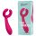 Easytoys Couple - vibrador casal recarregável à prova d'água - rosa