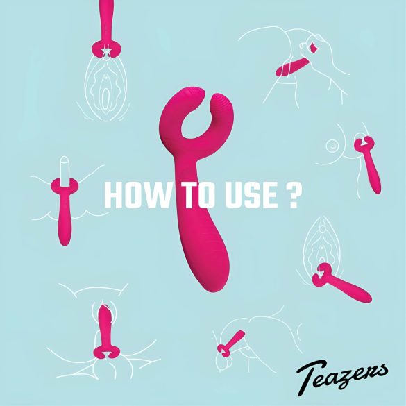 Easytoys Couple - vibrador casal recarregável à prova d'água - rosa