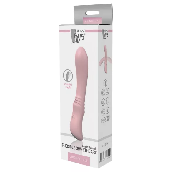 Vibes of Love Sweetheart - vibrador ponto G flexível - silicone rosa