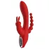 Red Revolution Hera - vibrador recarregável triplo à prova d'água - vermelho