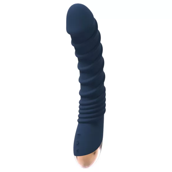 Goddess Aeolus - vibrador ponto G com aquecimento - silicone azul