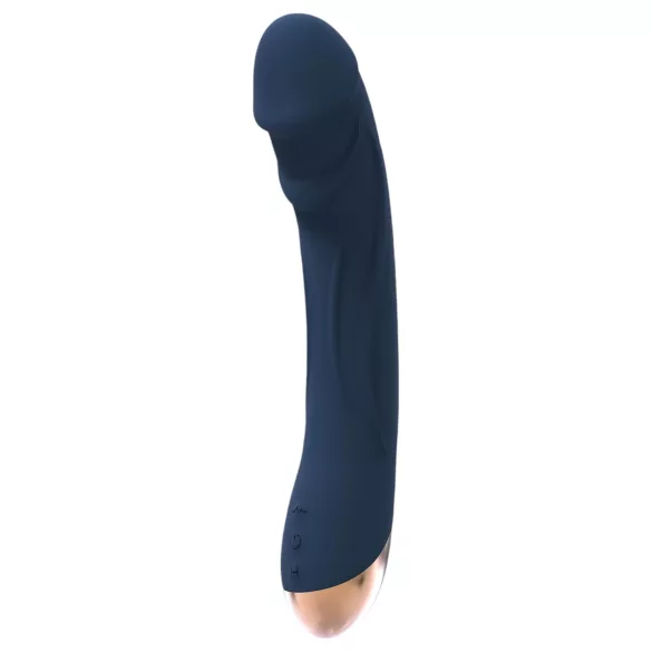 Goddess Boreas - vibrador ponto G recarregável aquecedor - silicone azul