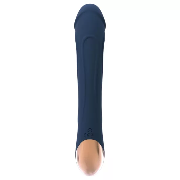 Goddess Boreas - vibrador ponto G recarregável aquecedor - silicone azul