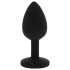 All time Favorites - plug anal com pedra roxa - silicone preto