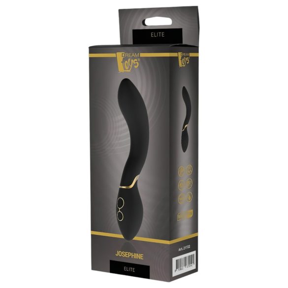Elite Josephine - vibrador ponto G recarregável - silicone preto