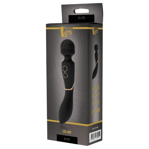 Elite Celine - vibrador ponto G e massageador à prova d'água - preto