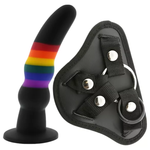 Colorful Love - dildo com cinta - colorido