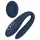 Goddess Ares - vibrador duplo flexível para casal - silicone azul