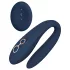 Goddess Ares - vibrador duplo flexível para casal - silicone azul