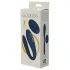 Goddess Ares - vibrador duplo flexível para casal - silicone azul