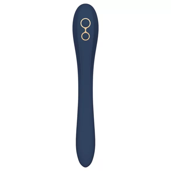 Goddess Ares - vibrador duplo flexível para casal - silicone azul